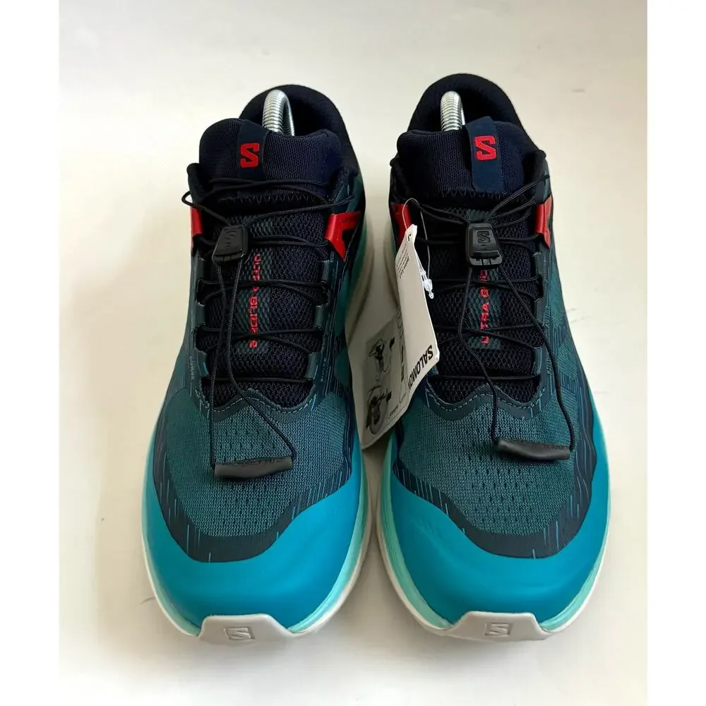 Saloman Ultra Glide 2 Trail Running Hiking Sneakers Blue Size 8.5 Regular